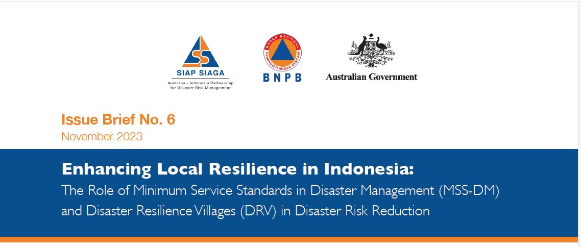 Issue Brief No. 6 – Enhancing Local Resilience in Indonesia