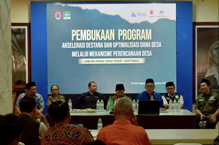 LPBI NU Jatim BPBD dan DFAT Australia Luncurkan Program Akselerasi Desa Tangguh